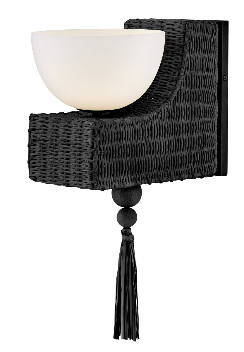 Thalia 1-Light Medium Single Light Sconce in Black