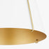 Ellen 1-light Pendant Studio White w/ Aged Brass