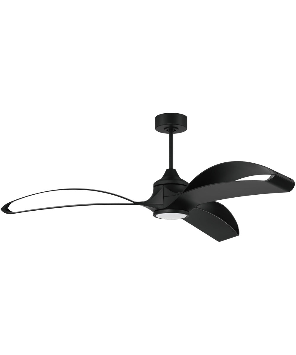 Bandeaux 1-Light Fan Flat Black