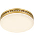 Quoizel Flush Mount Medium Flush Mount Brushed Gold