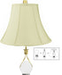 8x16x12" CLIP-ON FITTER Egg Shell Shantung Bell Lampshade