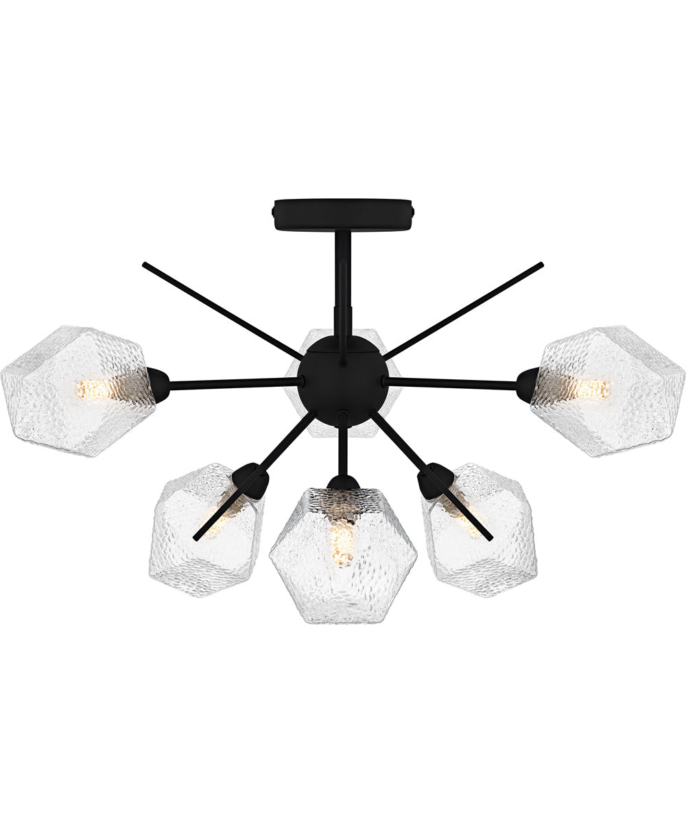 Salvador Extra Large 6-light Semi Flush Mount Earth Black