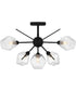 Salvador Extra Large 6-light Semi Flush Mount Earth Black