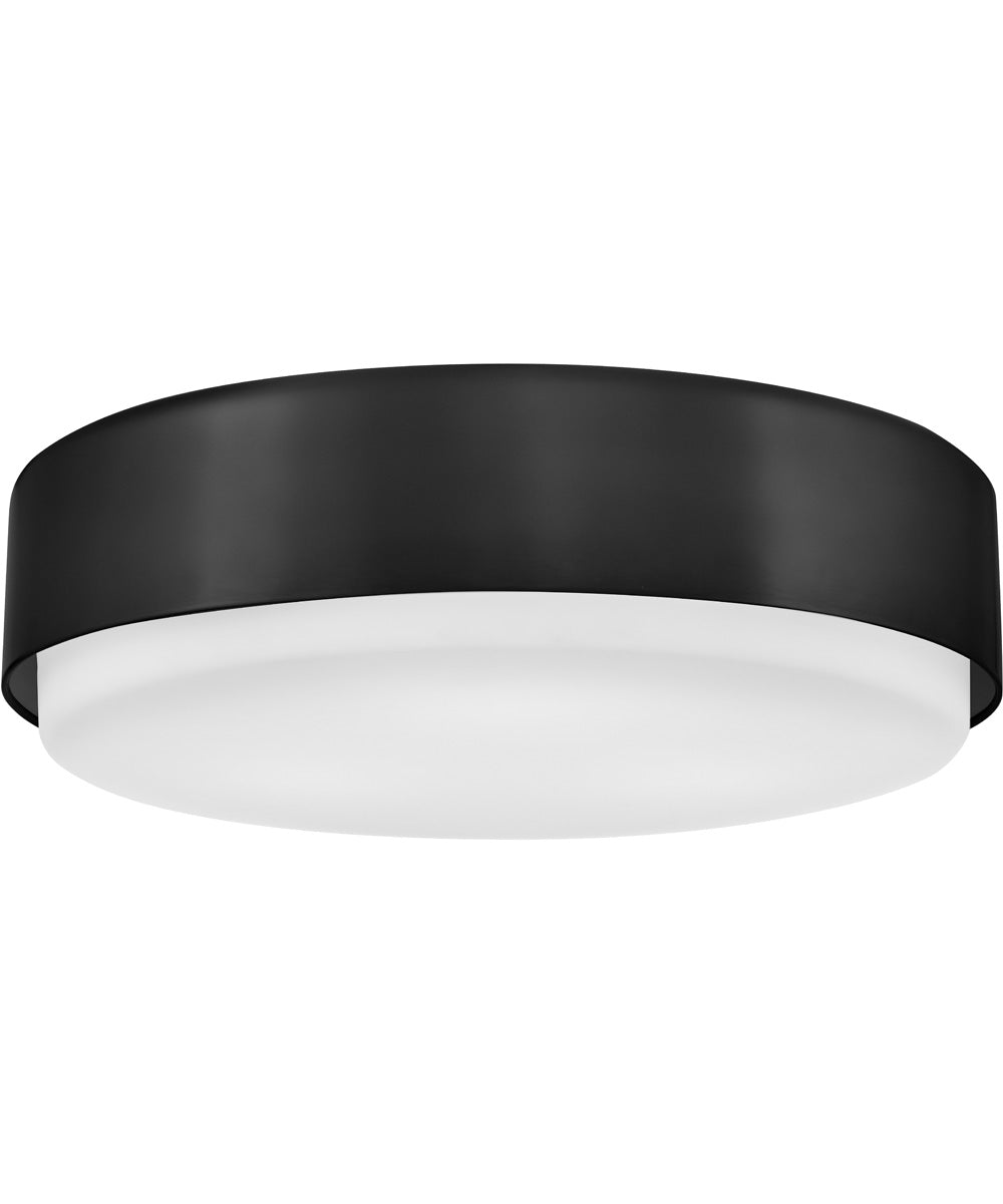 Cedric 3-Light Medium Flush Mount in Black