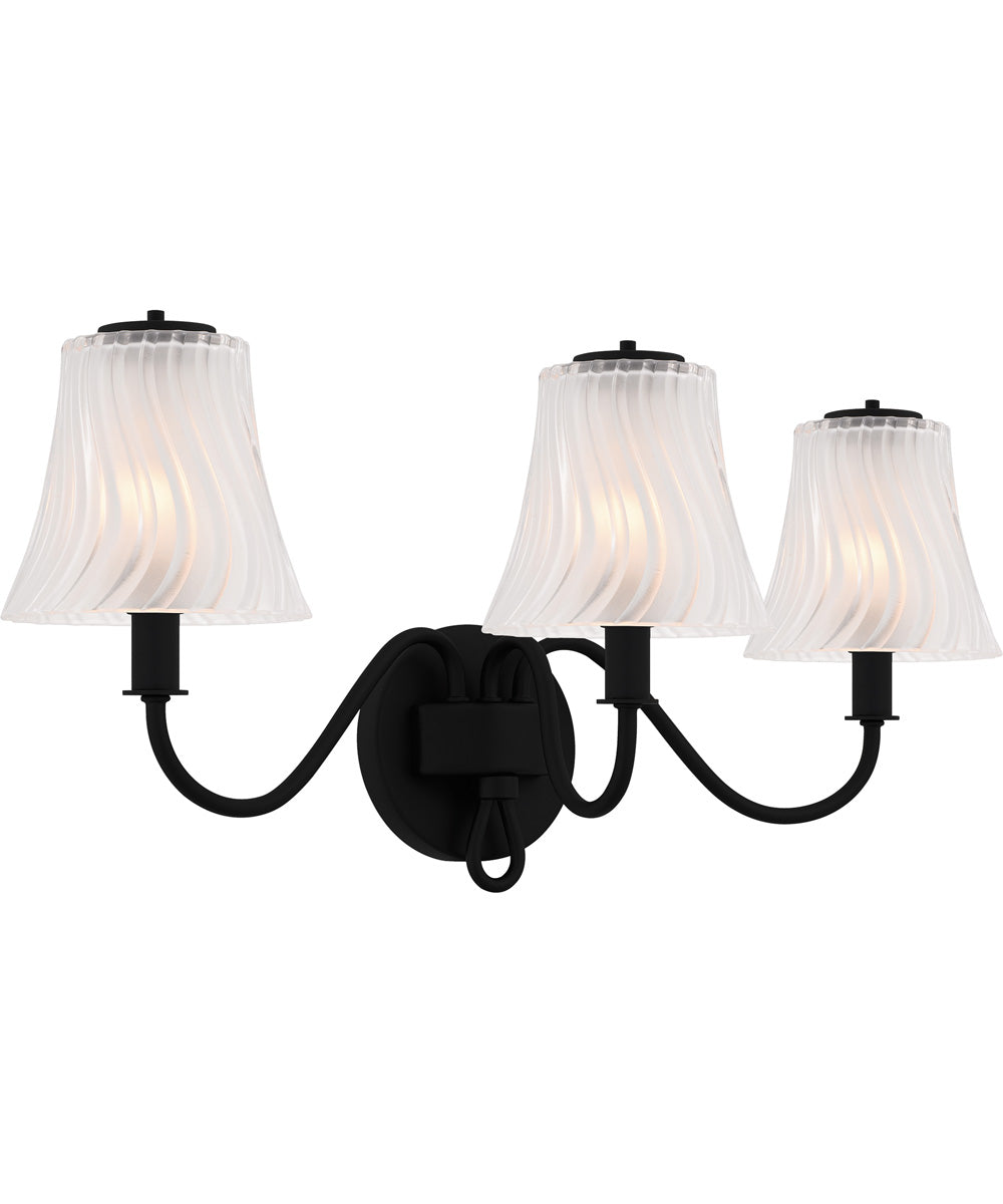 McKinney 3-light Bath Light Matte Black