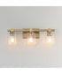 Cubos 3-Light Bath Vanity Natural Aged Brass