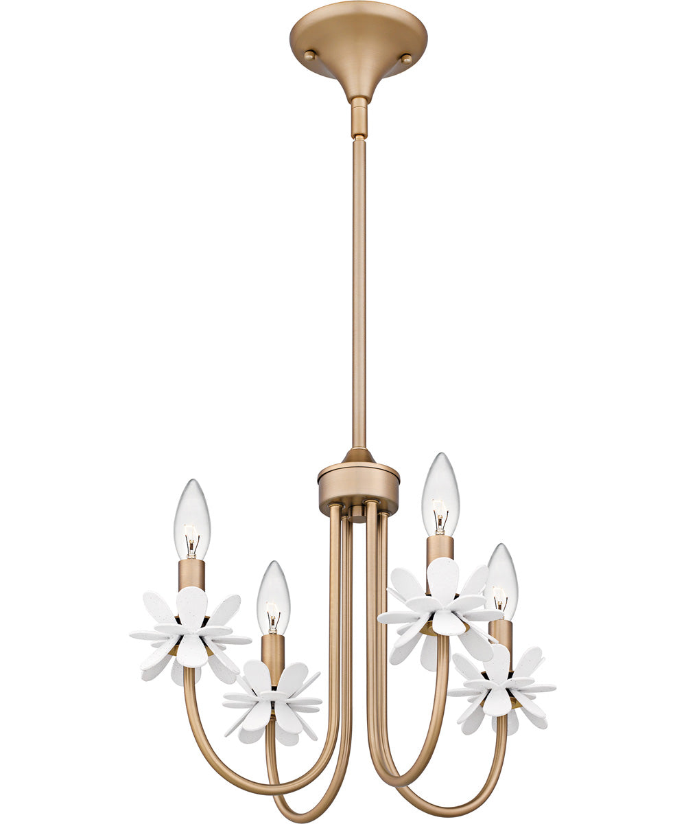 Remy 4-light Chandelier Bronze Gold