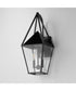 Bavaria Large 2-Light Outdoor Wall Sconce Black