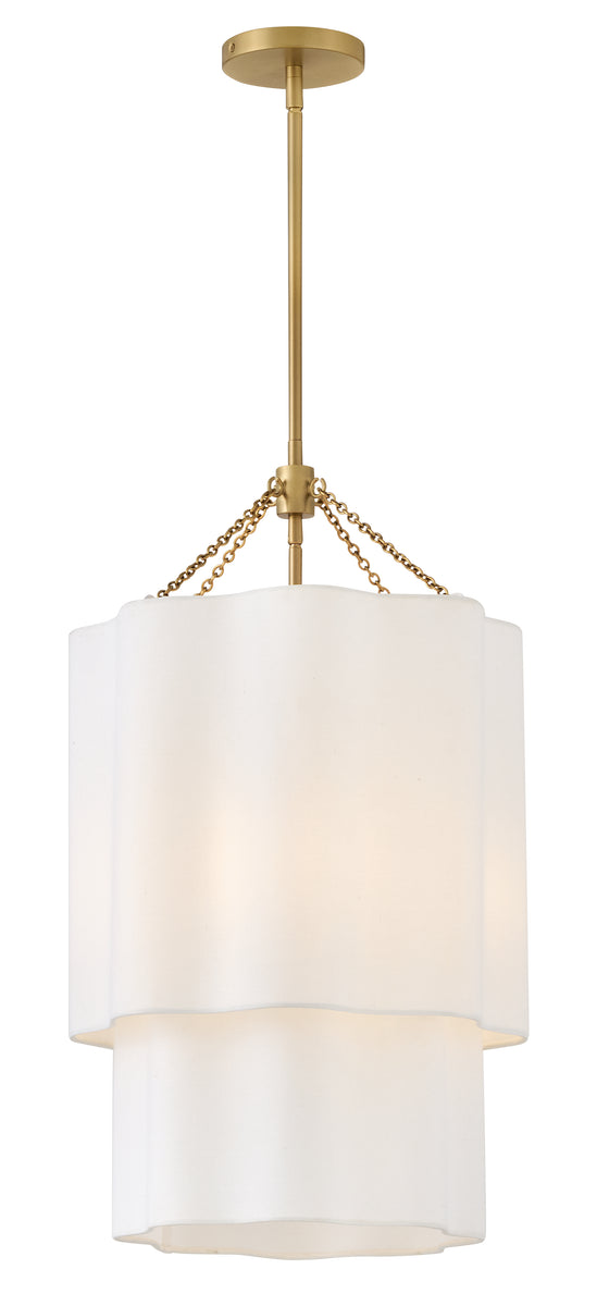 Gwen 4-Light Large Pendant in Lacquered Brass