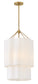 Gwen 4-Light Large Pendant in Lacquered Brass