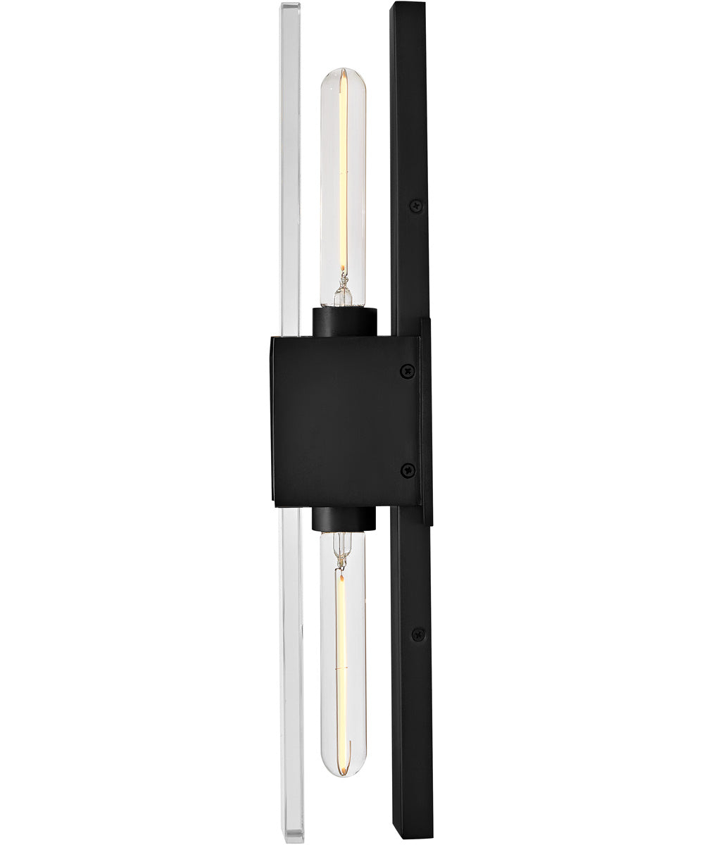 Monte 2-Light Large Two Light Sconce in Black Oxide