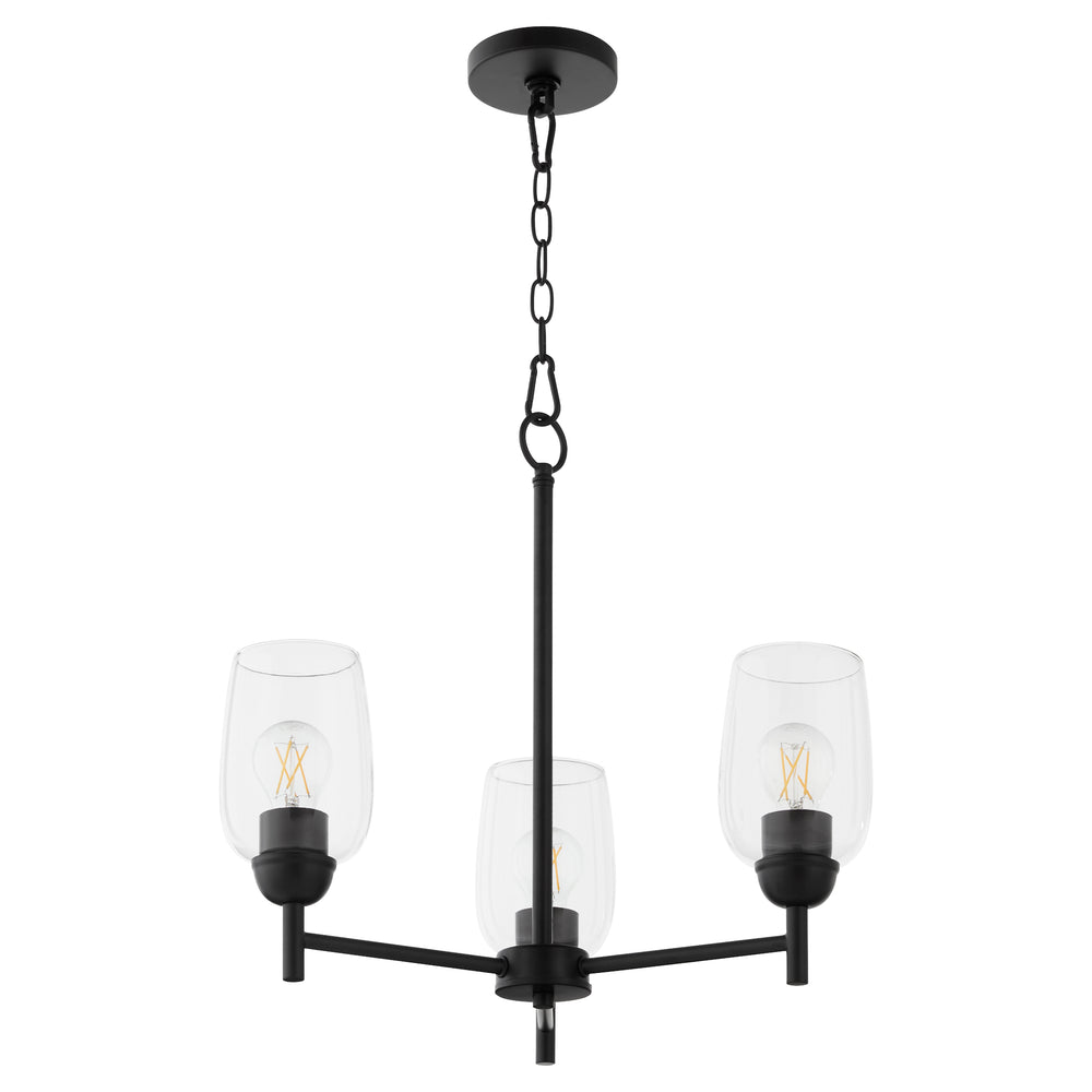 Wallinger 3-light Chandelier Matte Black