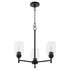 Wallinger 3-light Chandelier Matte Black