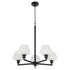 Cassini 5-light Chandelier Matte Black