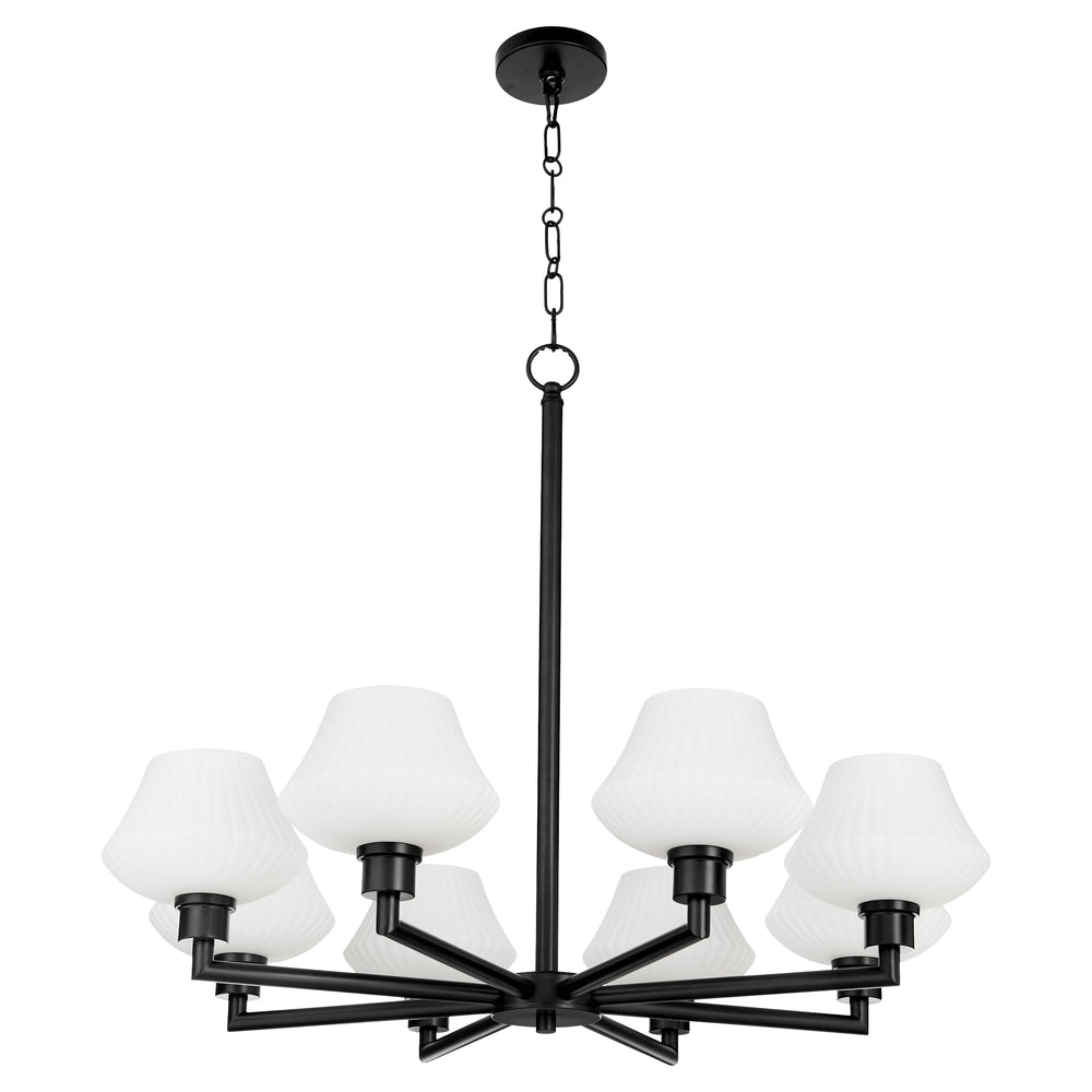 Cassini 8-light Chandelier Matte Black