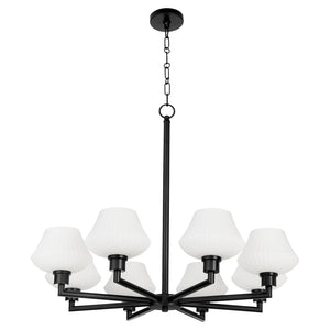 Cassini 8-light Chandelier Matte Black