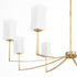 Ayala 8-light Chandelier Gold Leaf