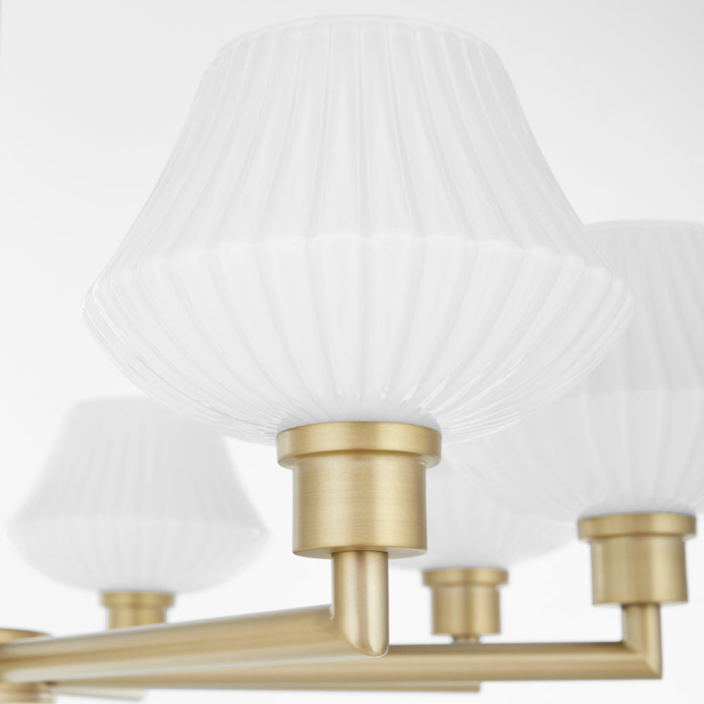 Cassini 8-light Chandelier Aged Brass