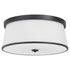 Weir 4-light Ceiling Flush Mount Matte Black