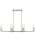 Cruz Large 6-light Island Light Brushed Nickel