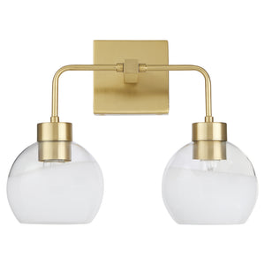 Lacy 2-light Bath Vanity Light Aged Brass