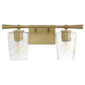 Goodwin 2-light Bath Vanity Light Aged Brass