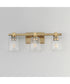 Cubos 3-Light Bath Vanity Natural Aged Brass