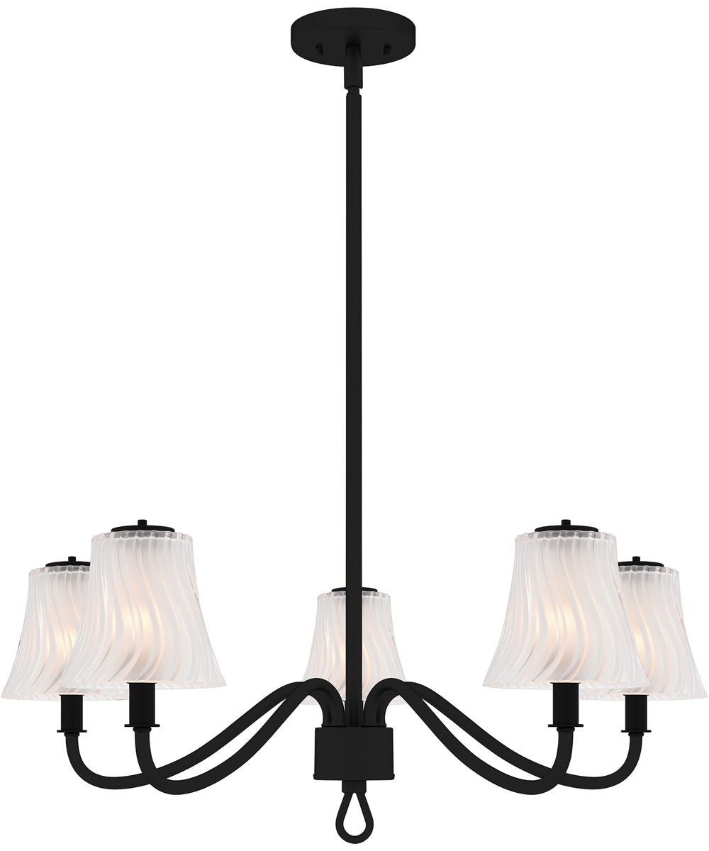 McKinney 5-light Chandelier Matte Black