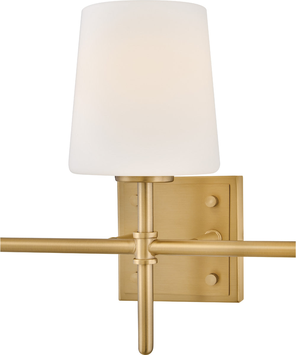 Saunders 3-Light Medium Three Light Vanity in Lacquered Brass