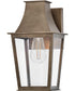 Georgetown 1-Light Small Wall Mount Lantern in Burnished Bronze