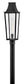 Georgetown 1-Light Large Post Top Lantern in Black