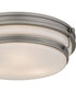 Quoizel Flush Mount Medium 3-light Flush Mount Antique Nickel