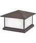 Walter 2-Light Large Pier Mount Lantern in Textured Oil Rubbed Bronze