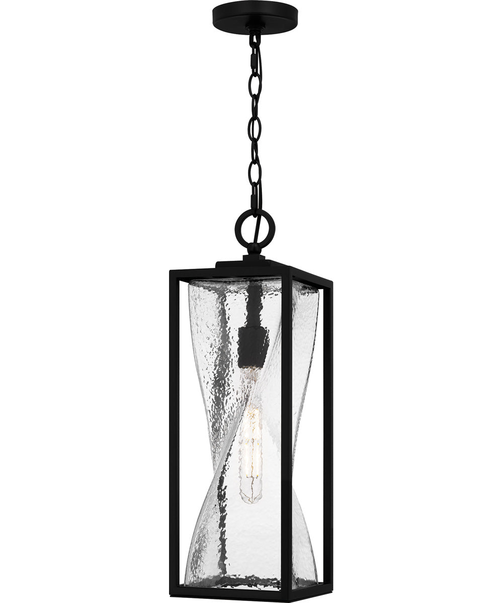 Zarah Large 1-light Outdoor Pendant Light Matte Black