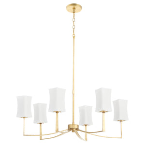 Ayala 6-light Chandelier Gold Leaf