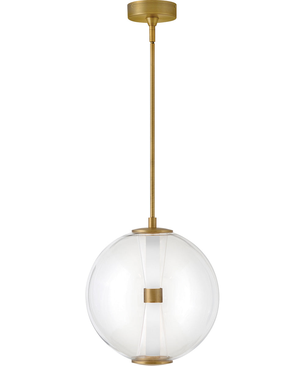 Elin LED-Light Medium Globe Pendant in Lacquered Brass