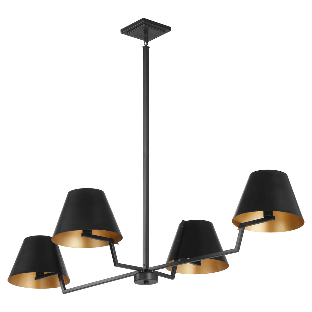 Bliss 4-light Chandelier Matte Black