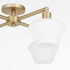 Cassini 4-light Ceiling Flush Mount Aged Brass