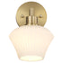 Cassini 1-light Wall Mount Light Fixture Aged Brass