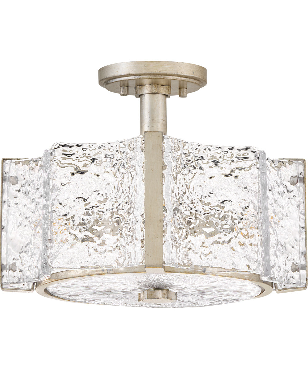 Florian 4-Light Medium Semi-Flush Mount in Glacial