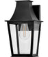 Georgetown 1-Light Small Wall Mount Lantern in Black