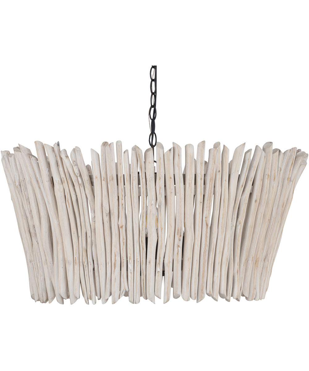 Baywood 24 inch DriftWood Chandelier Textured Bronze