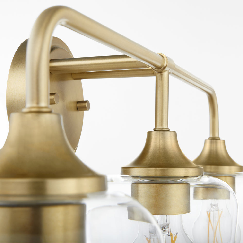 Raymond 3-light Bath Vanity Light Aged Brass