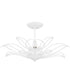 Tallulah Extra Large 3-light Semi Flush Mount Sand White