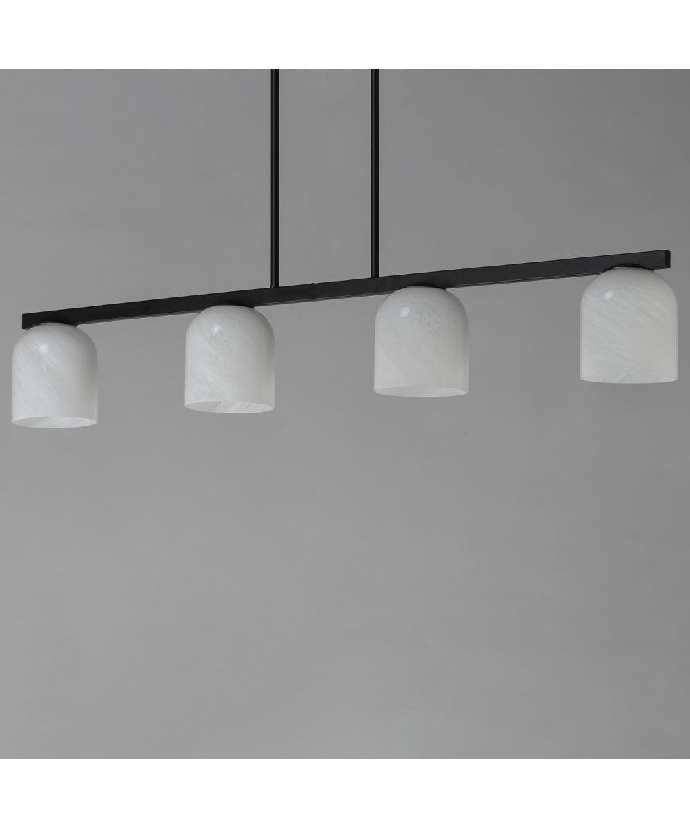 Scoop 4-Light Linear Pendant Black