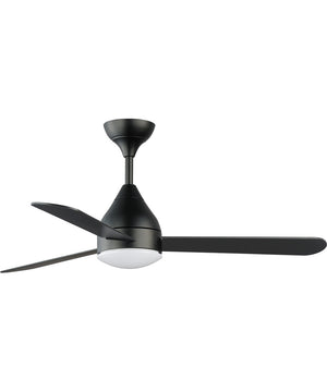 Selene 52 inch 3-Blade Fan With LED Light Kit Black