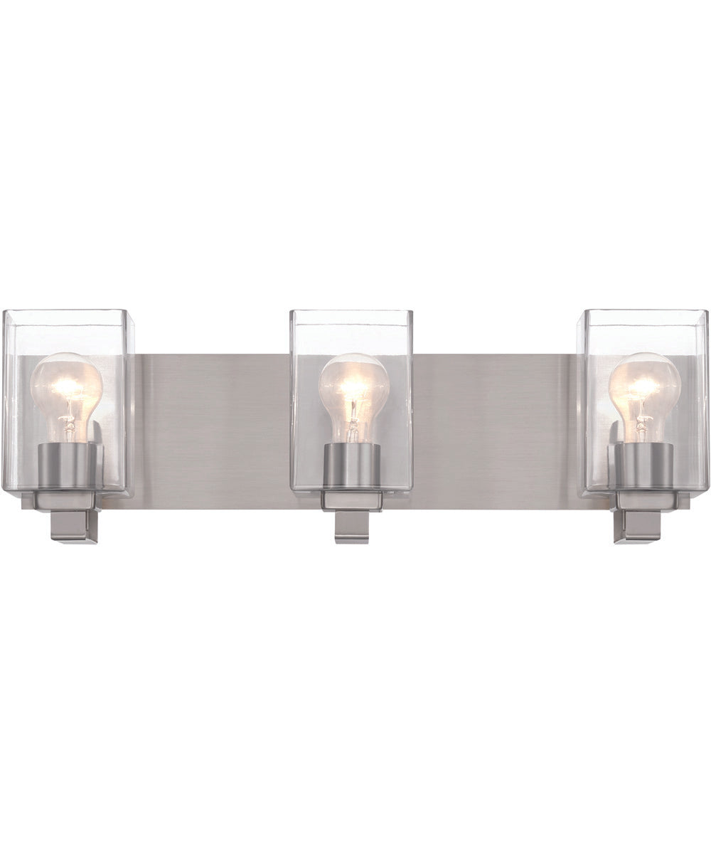 McClane 3-Light Lighting Brushed Polished Nickel