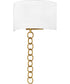 Quoizel Wood Small 2-light Wall Sconce Brushed Gold