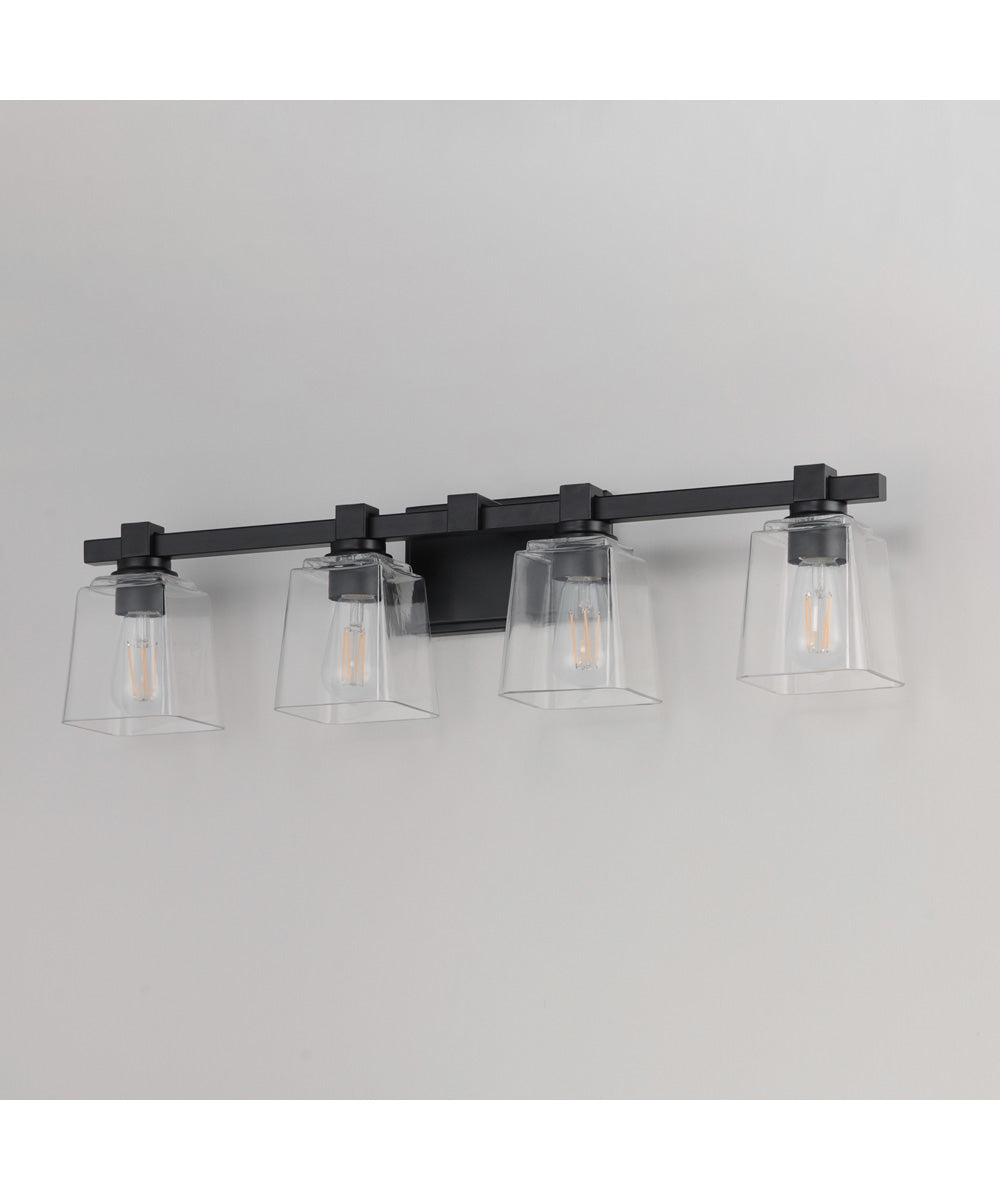 Cubos 4-Light Bath Vanity Black