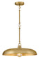 Sadie 1-Light Large Dome Pendant in Lacquered Brass